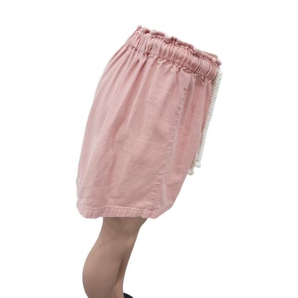 J. Crew Women's Skirt Size XS Pink Rope‎ Tie Waist Pull On 2021 - Picture 7 of 8